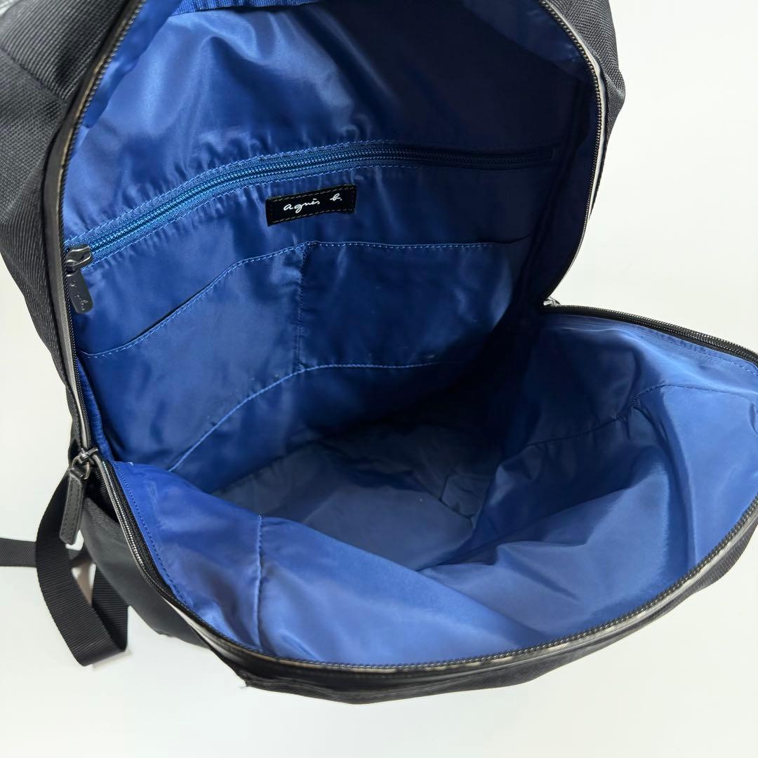 【極美品】【現行】アニエスベー　リュック　ナイロン　ブラック　メンズ　レディース