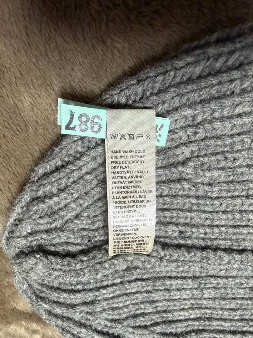 Acne Studios ビーニー ニット帽 グレー 正規品 クリーニング済