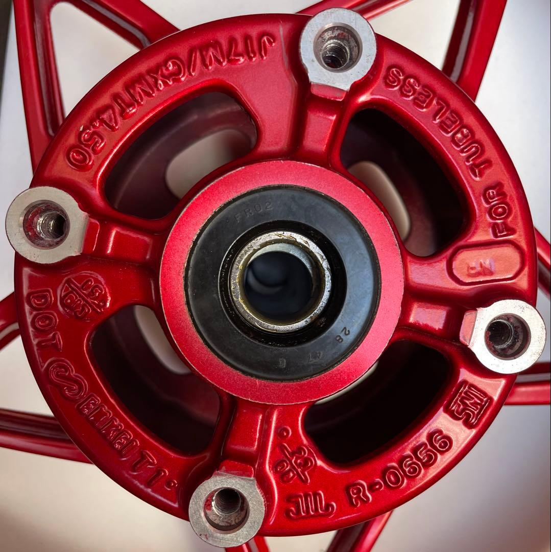 NINJAZ650 純正 ホイール 前後セット F-0654 R-0656 赤