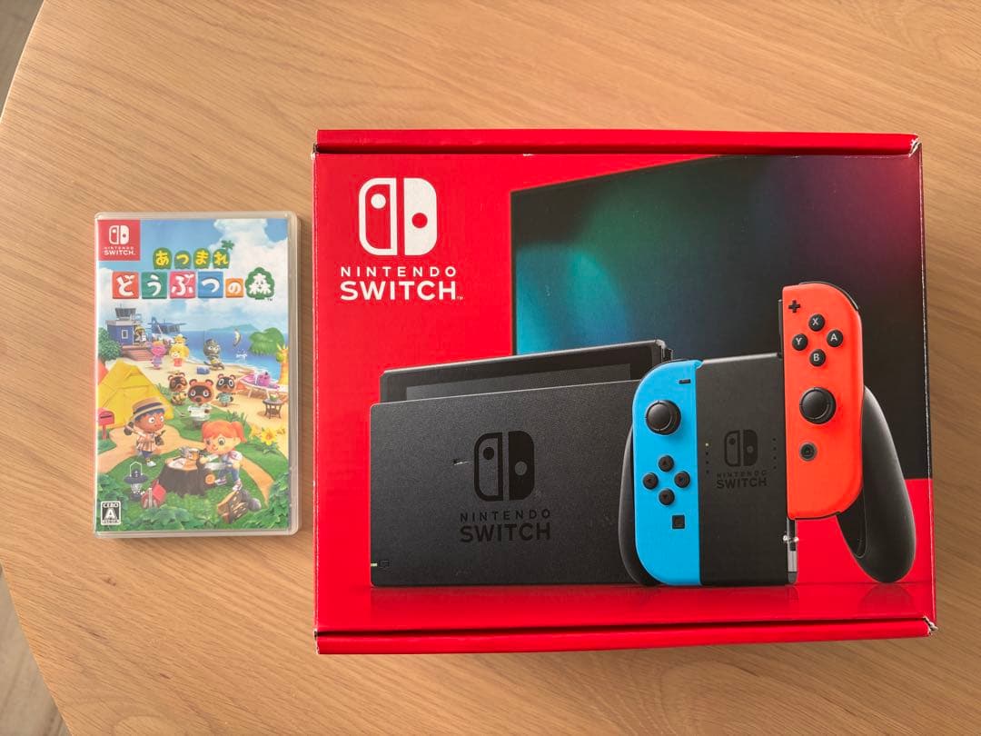 【美品】Nintendo Switch バッテリー強化 どう森セット　スイッチ
