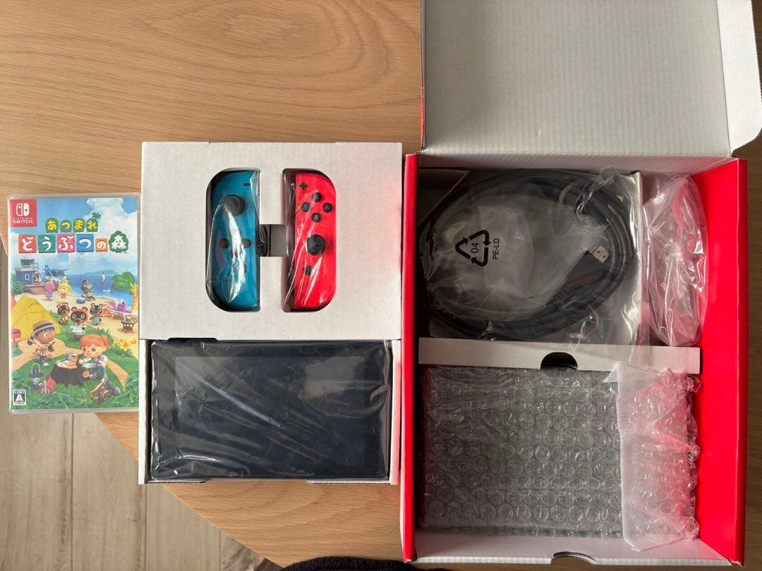 【美品】Nintendo Switch バッテリー強化 どう森セット　スイッチ