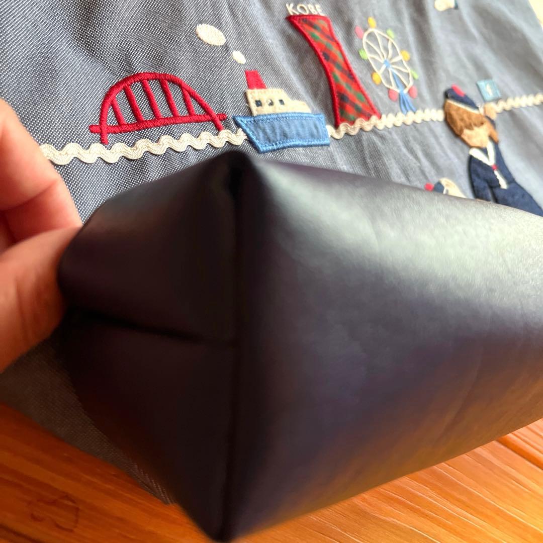 ファミリア familiar レッスンバッグ 神戸本店限定 デニムバッグ