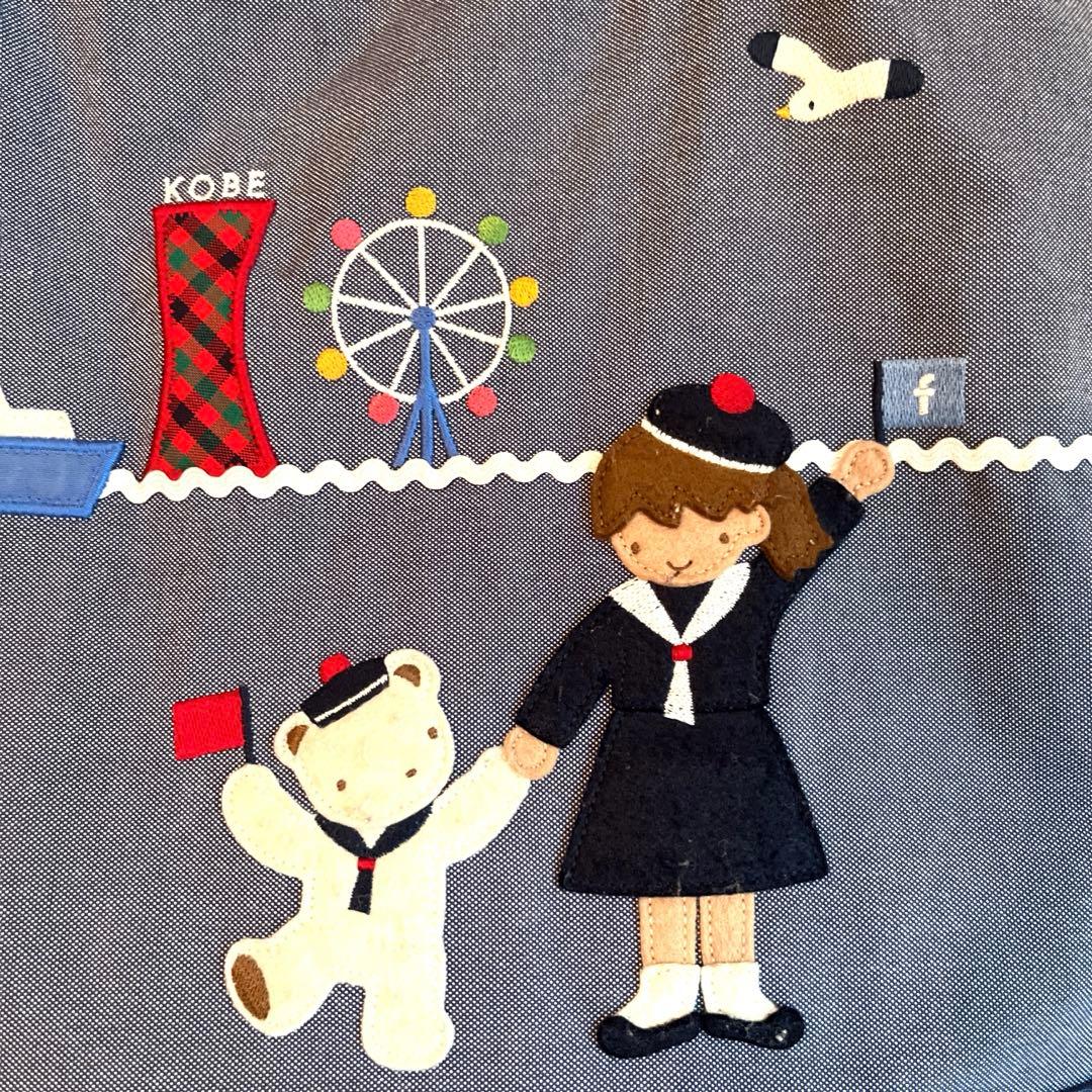 ファミリア familiar レッスンバッグ 神戸本店限定 デニムバッグ