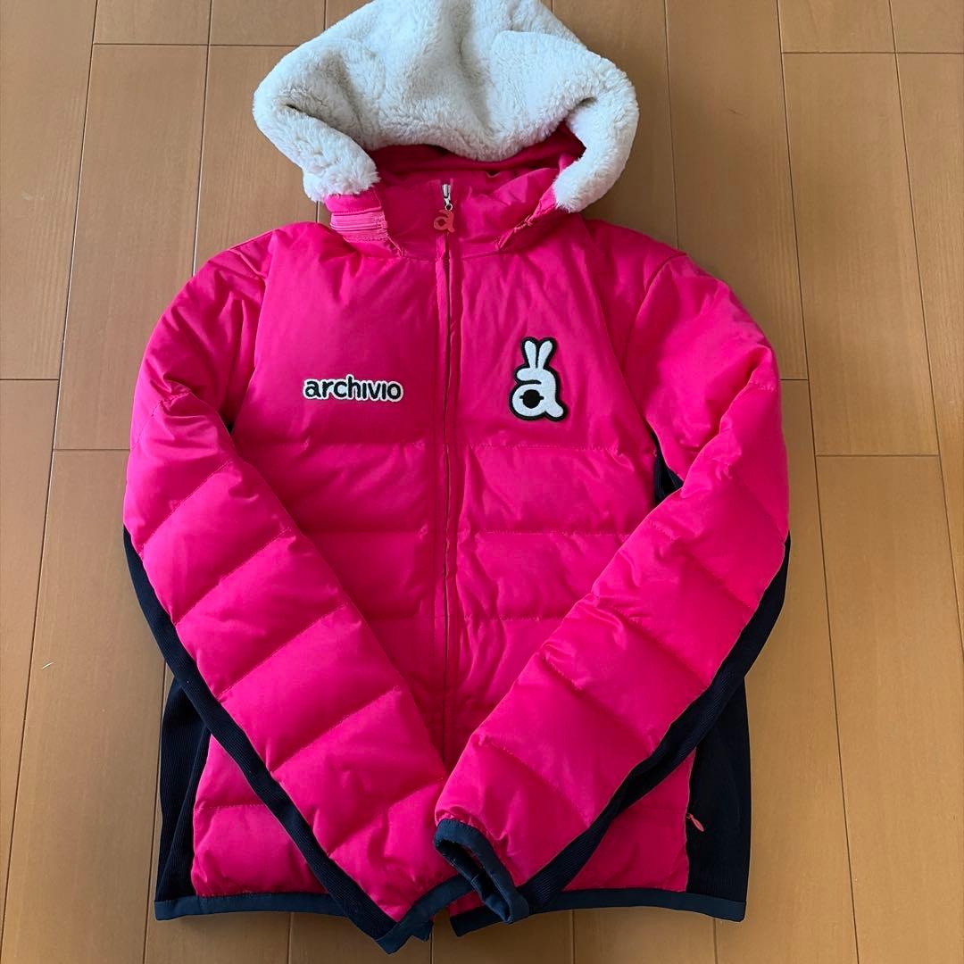 archivo フード付きピンクジャケット 36