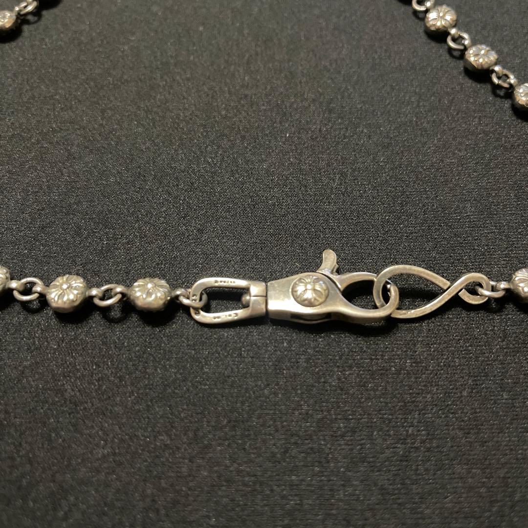 シルバー925 クロスボールウォレットチェーン　ブレスレット　セット　まとめ売り