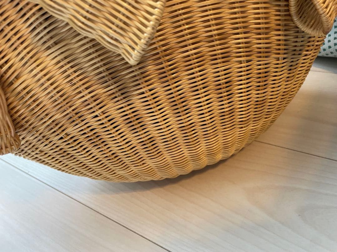 アナトリエ　カゴバッグ　リボン