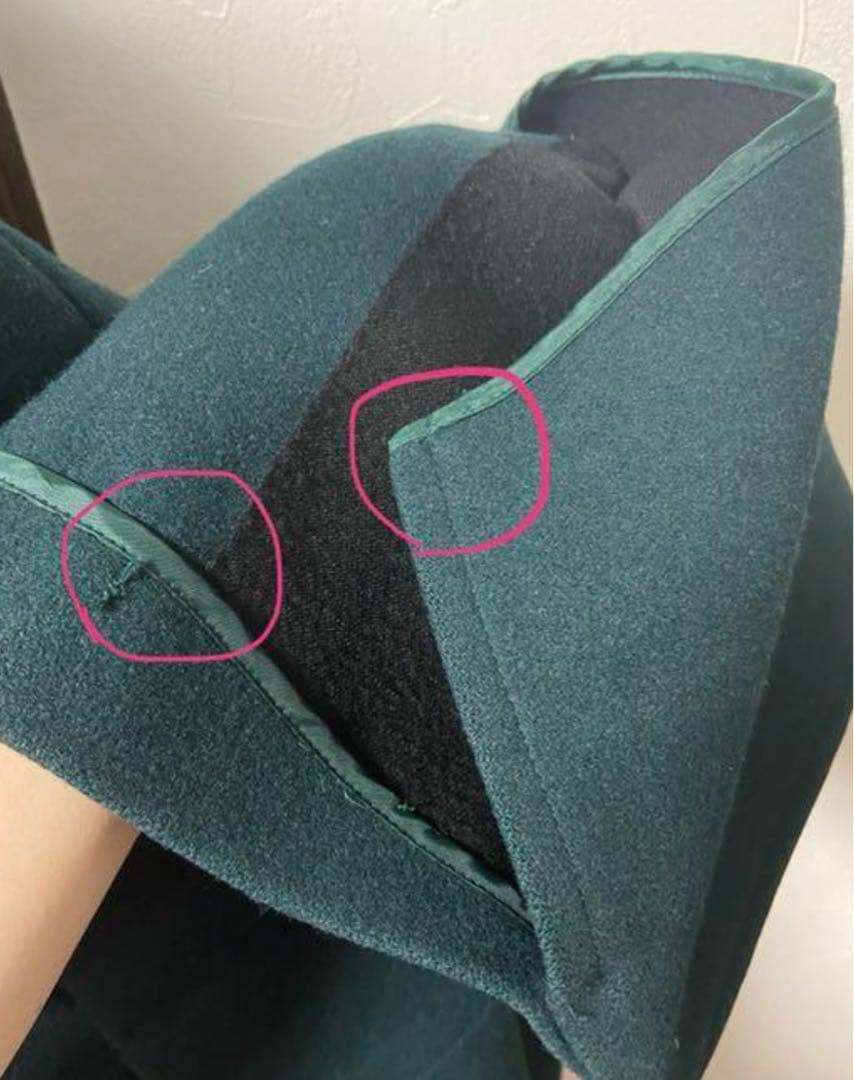 ameri vintage アメリ リトルフレアロングコート グリーン