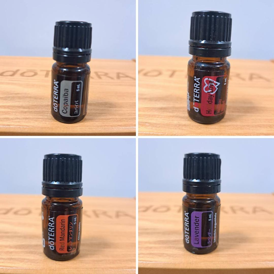 doterra　オイル52本　ロールオン8本　まとめ売り　ウッドボックス3段付