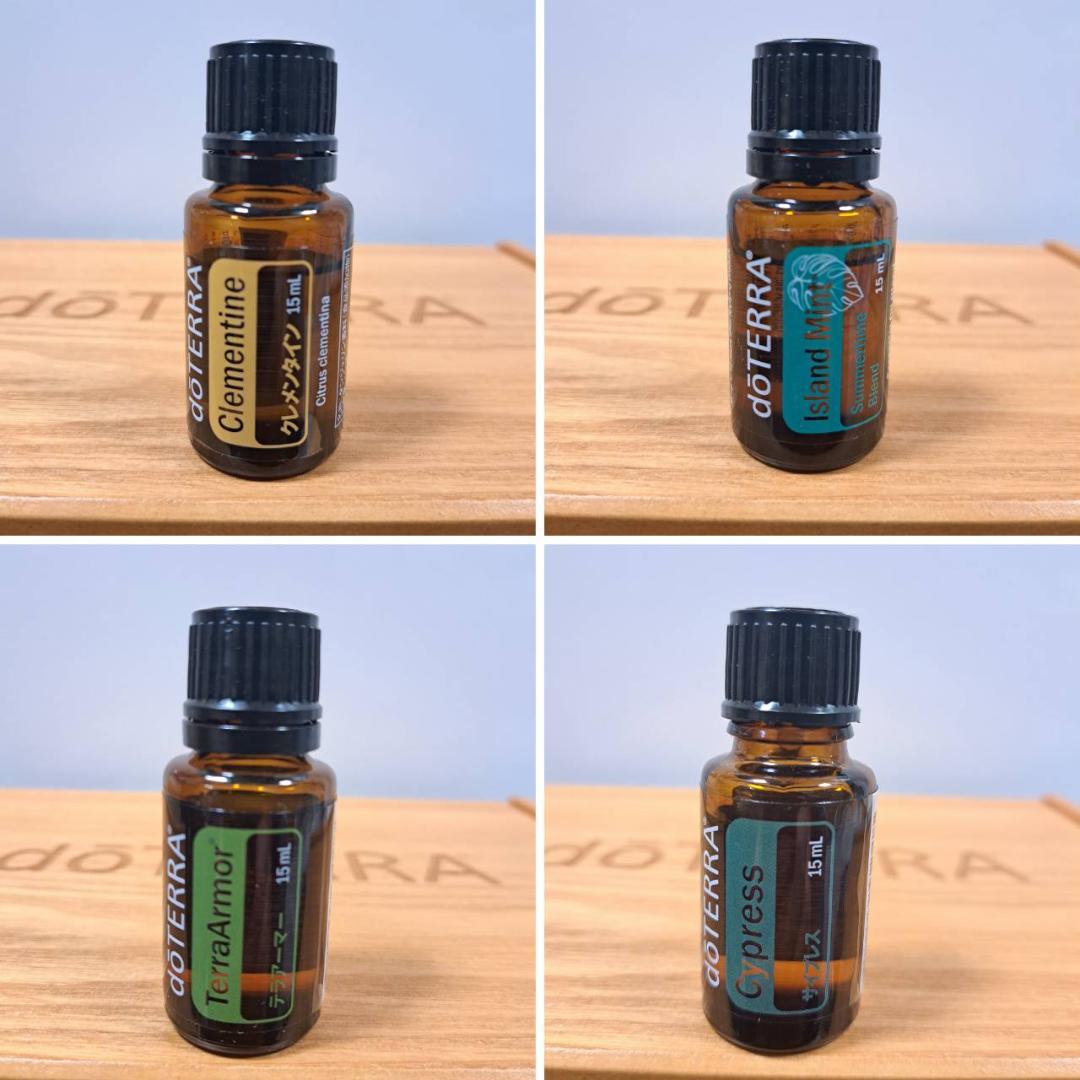 doterra　オイル52本　ロールオン8本　まとめ売り　ウッドボックス3段付