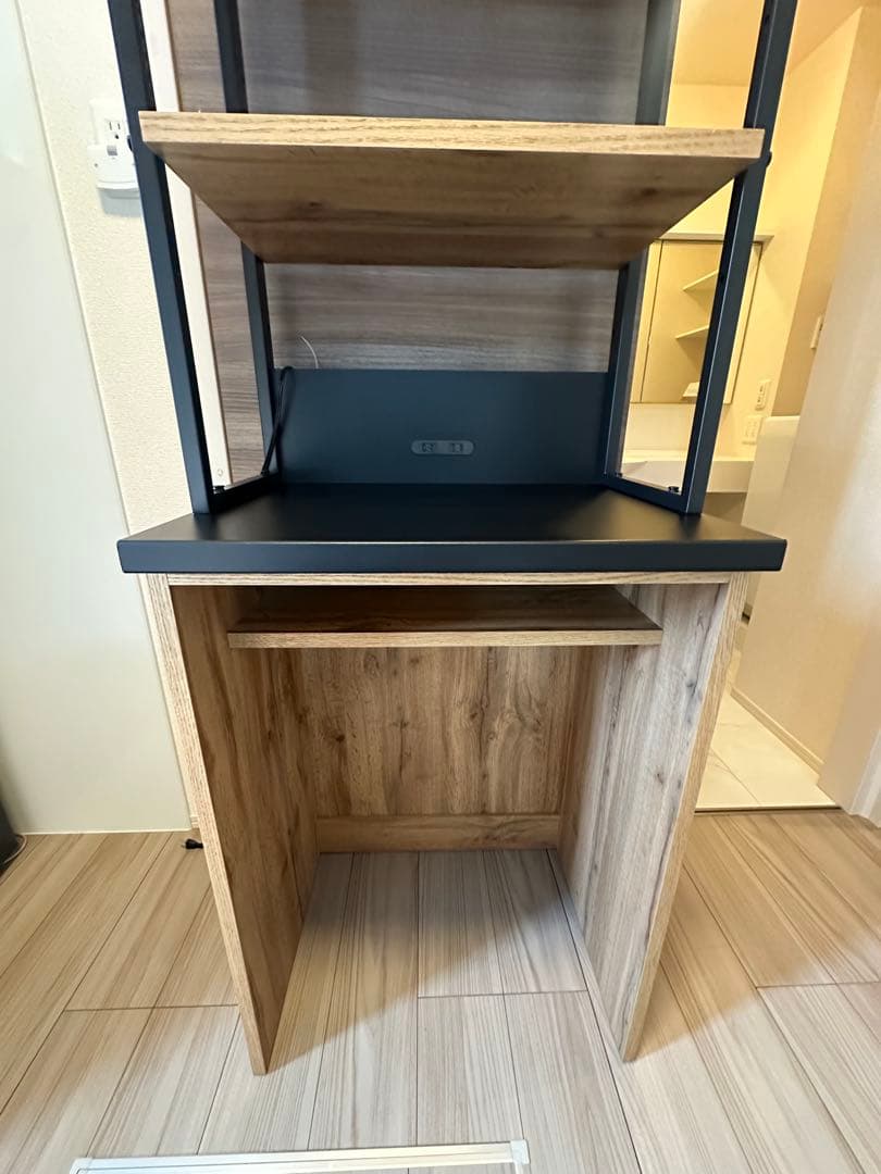 美品【ニトリ】レンジボード(IM301 60OP LBR)