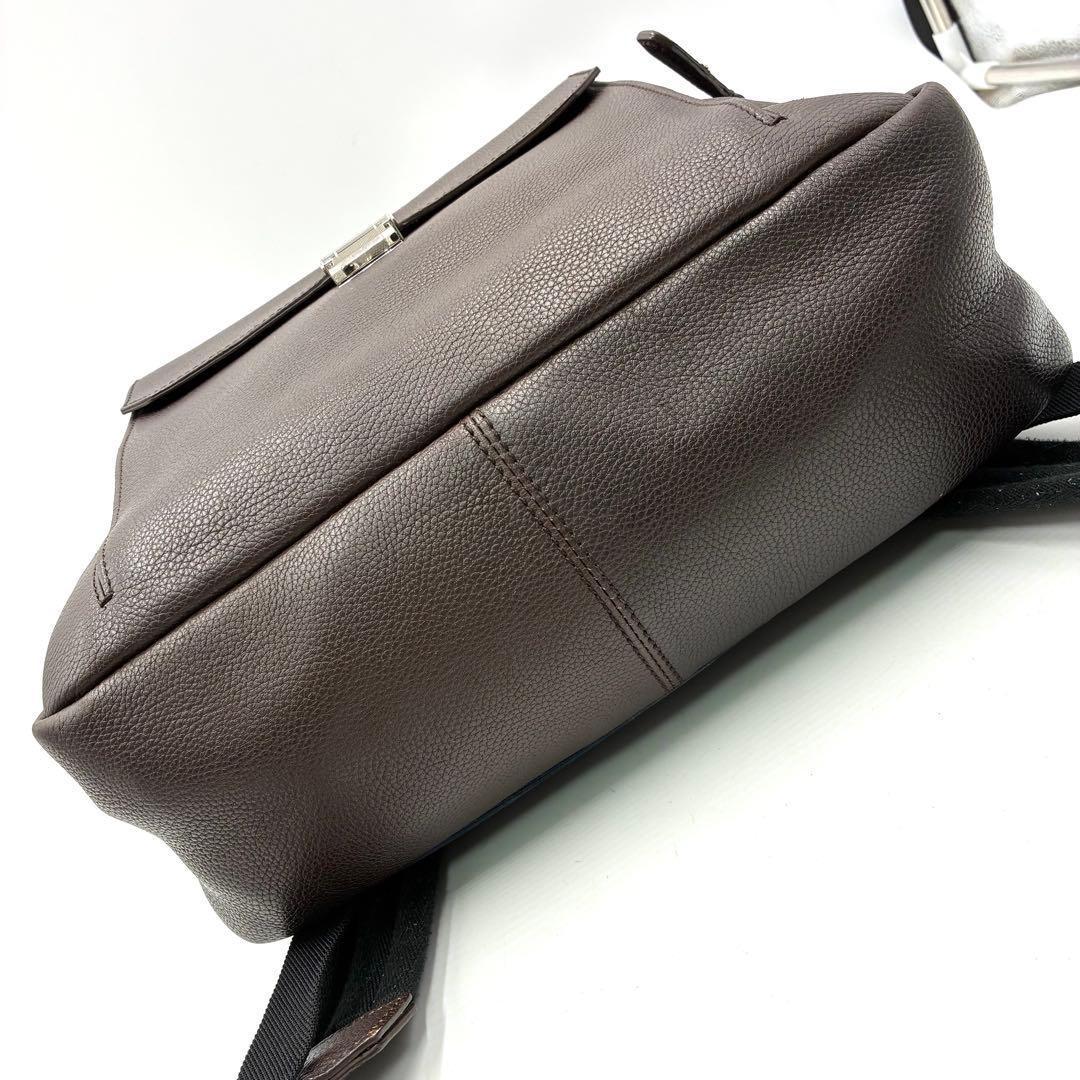 極美品 dunhill ダンヒル ベルグレイヴ リュック バッグパック レザー