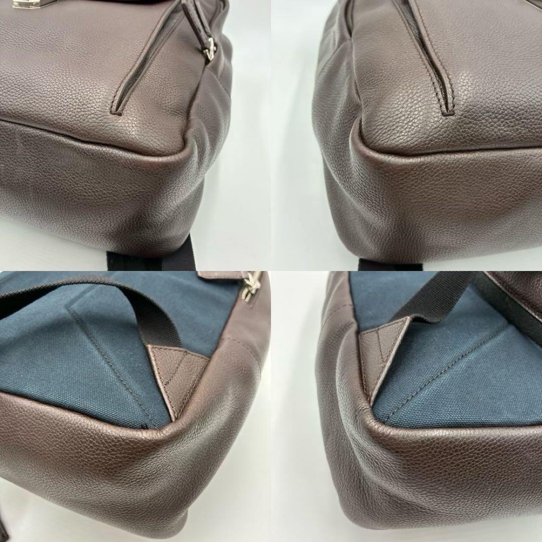 極美品 dunhill ダンヒル ベルグレイヴ リュック バッグパック レザー