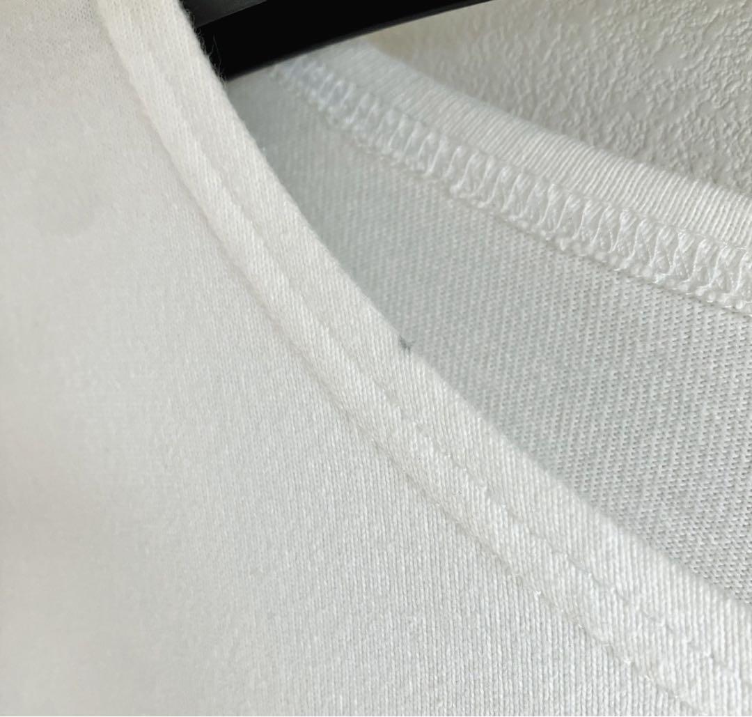 GRANCY / ラインストーンデザイン グラフィックダメージ ロンT