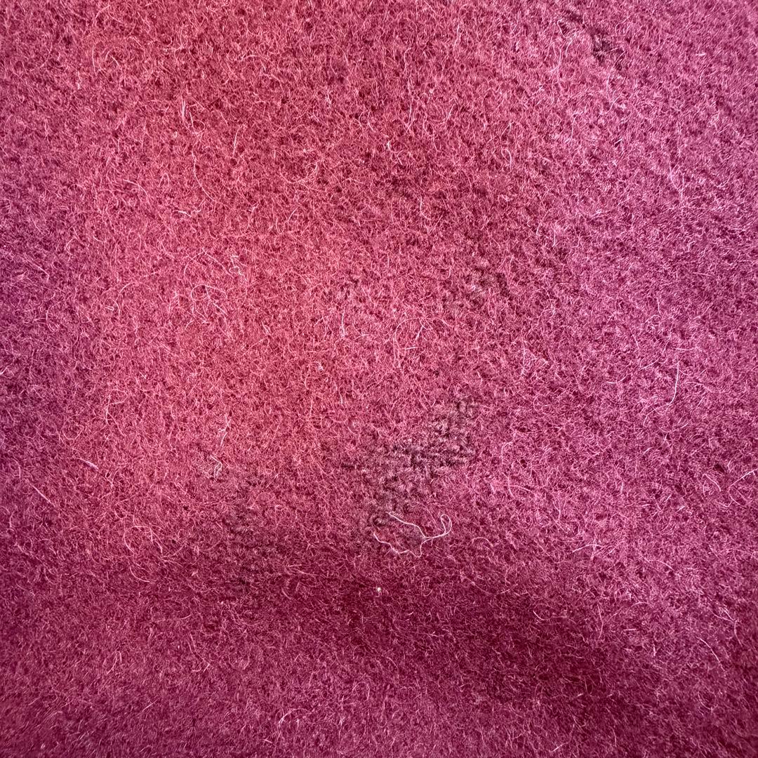 Holloway 90s USA製 ウール×レザー スタジャン ワインレッド L