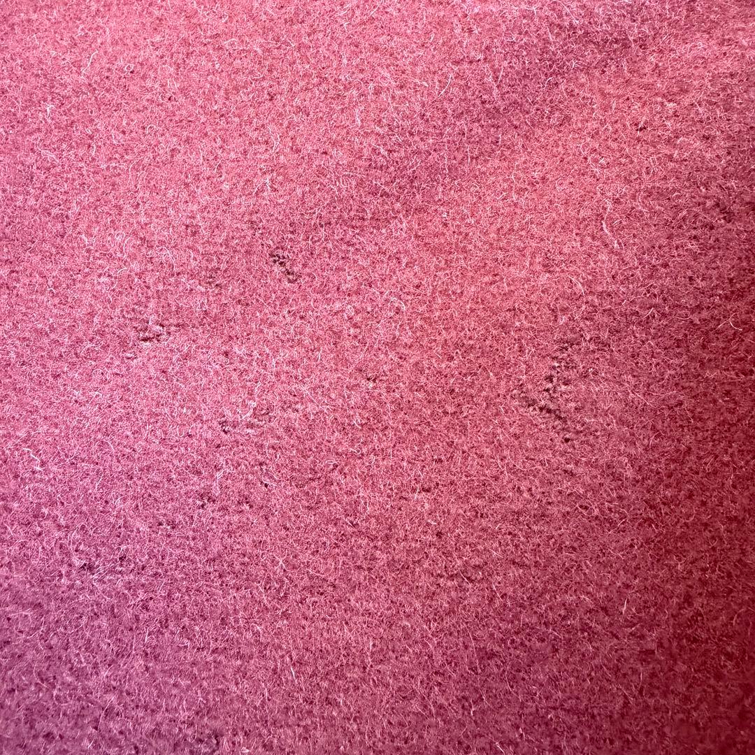 Holloway 90s USA製 ウール×レザー スタジャン ワインレッド L