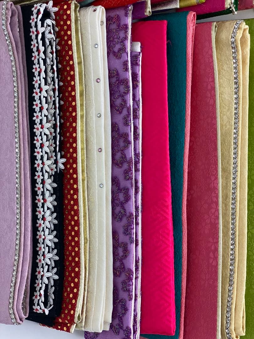 【在庫一掃60枚セット】重ね襟　重ね衿　振袖用　訪問着用　正絹　A