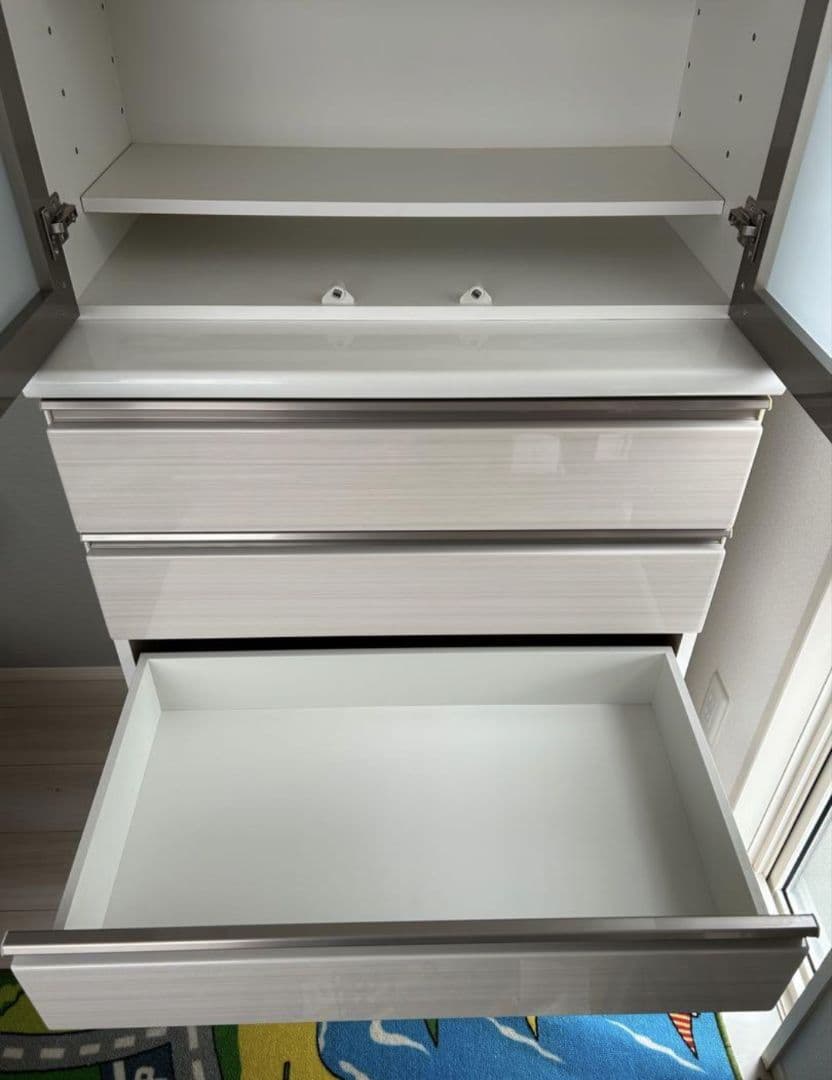 ニトリ 食器棚 ポスティア 80DB WH　リガーレ　レジューム