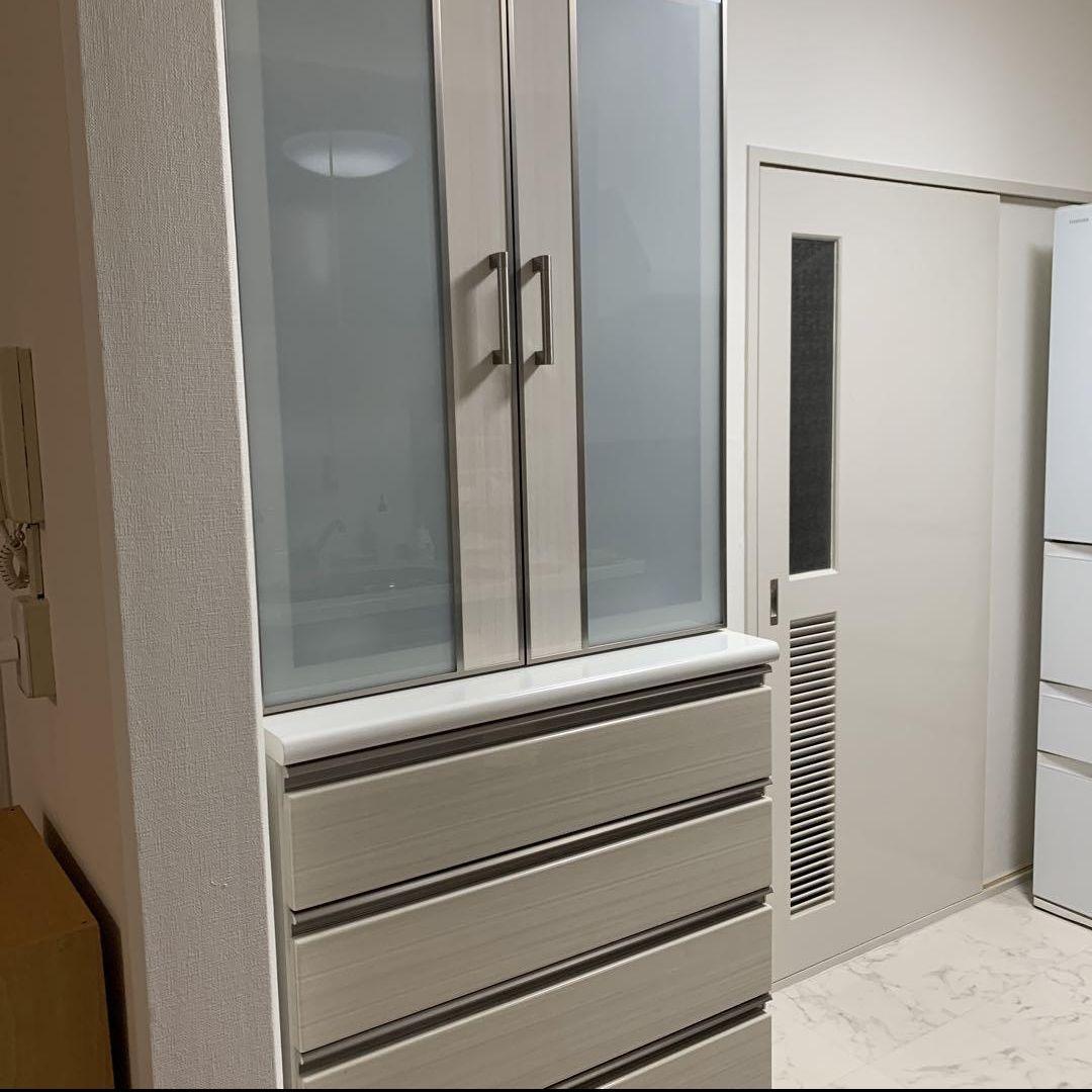 ニトリ 食器棚 ポスティア 80DB WH　リガーレ　レジューム