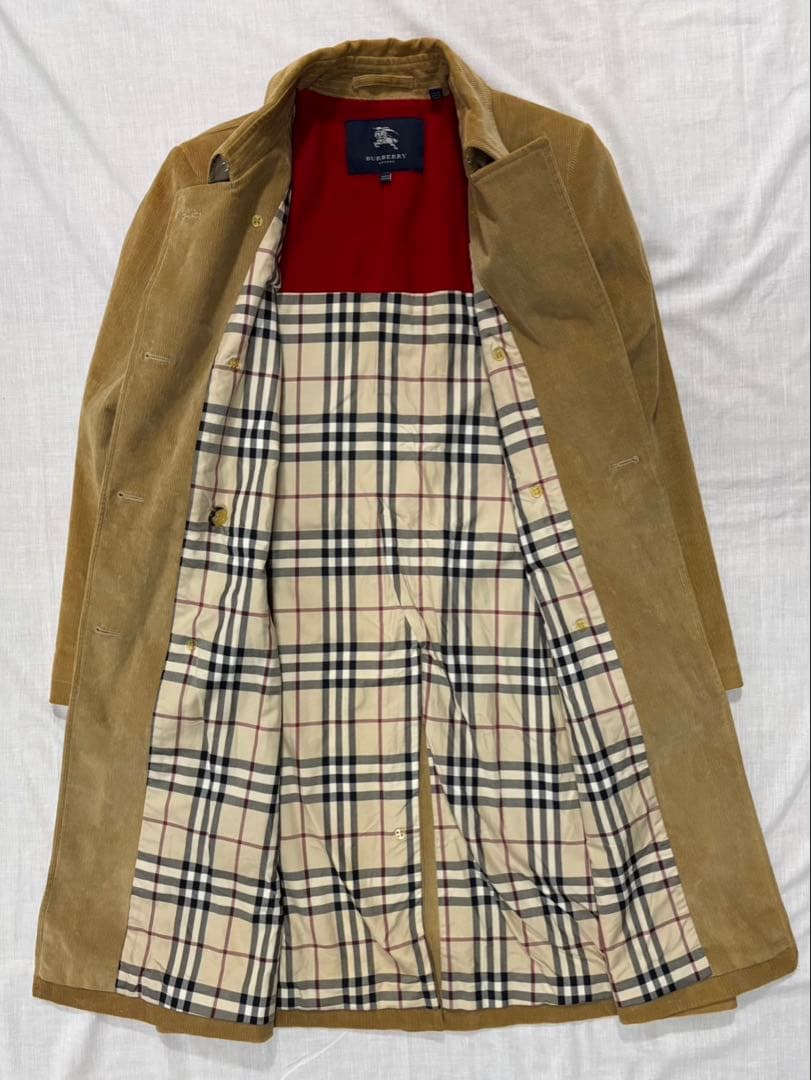 BURBERRY バーバリー　コーデュロイ　ダブルブレストコート　ヴィンテージ