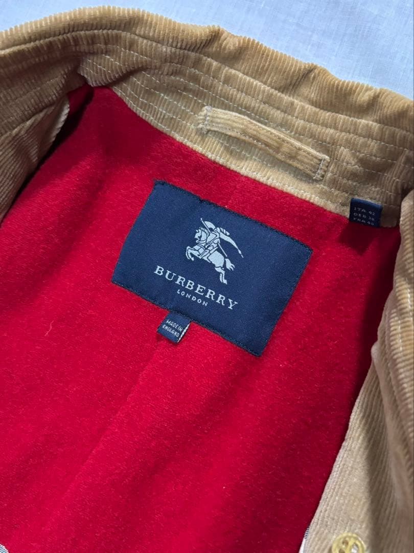 BURBERRY バーバリー　コーデュロイ　ダブルブレストコート　ヴィンテージ