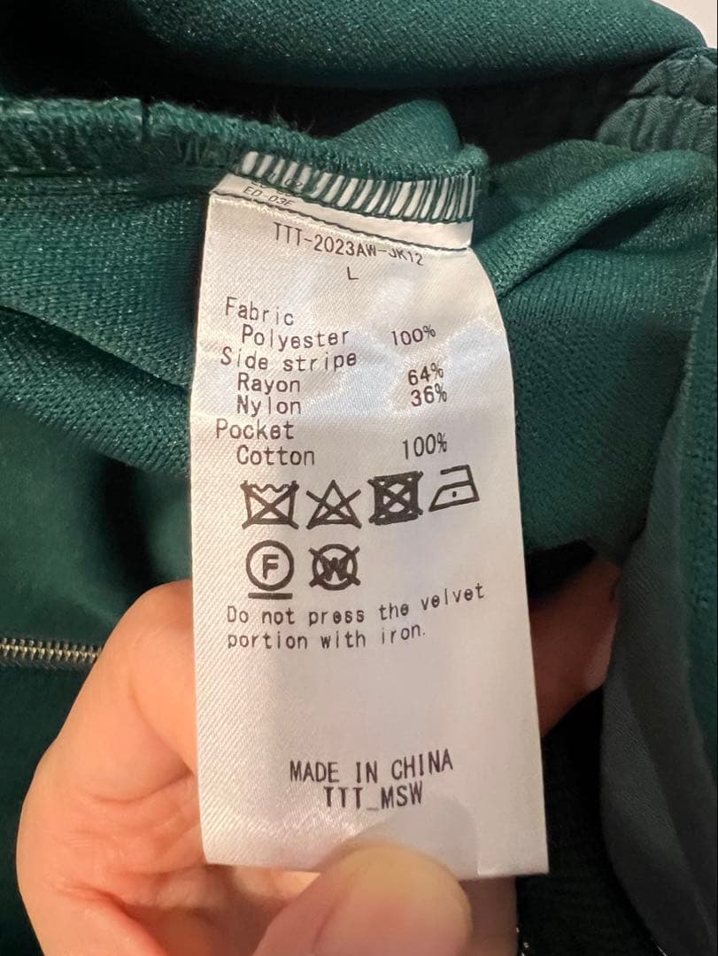 【TTT_MS​W】Track suit jacket ジャージ ユニセックス