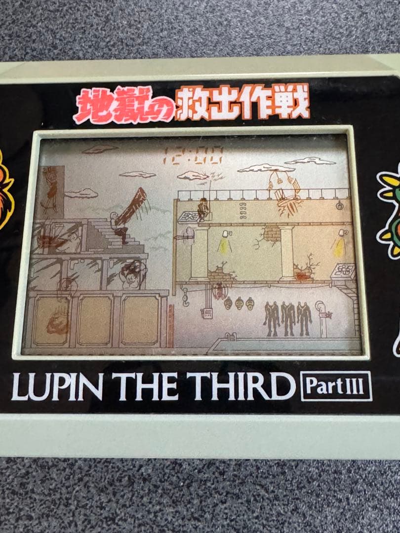 エポック社　ルパン三世　地獄の救出作戦　げーむウォッチ　モンキーパンチ