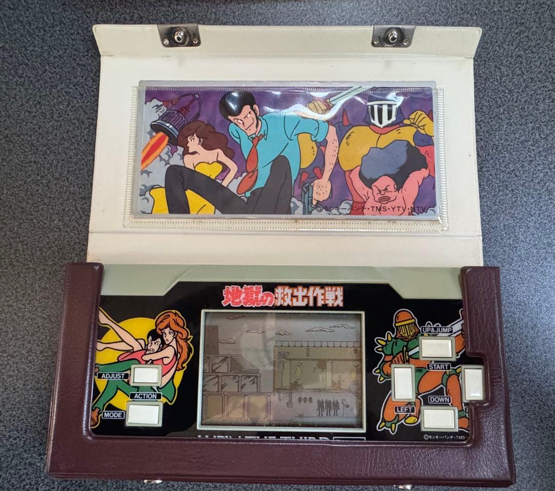 エポック社　ルパン三世　地獄の救出作戦　げーむウォッチ　モンキーパンチ