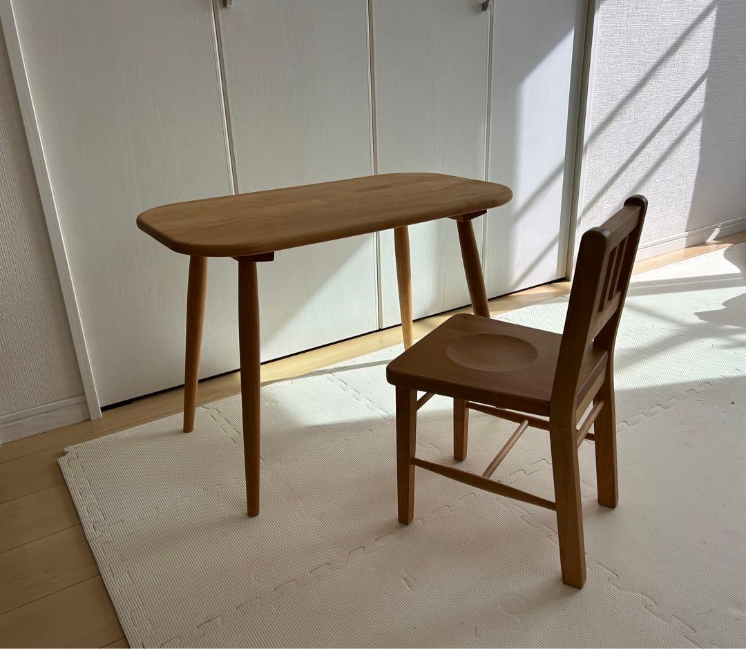 MOMO NATURAL モモナチュラル キッズテーブルセット（追記事項あり）