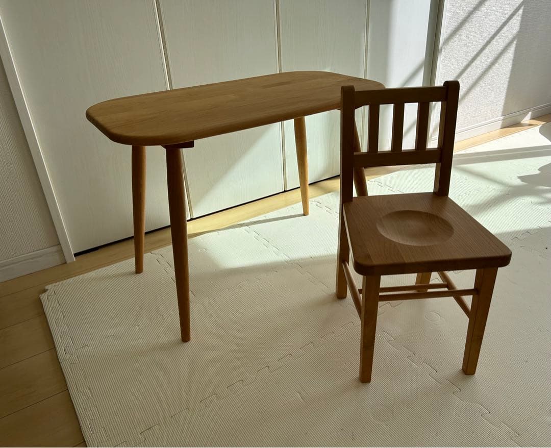 MOMO NATURAL モモナチュラル キッズテーブルセット（追記事項あり）