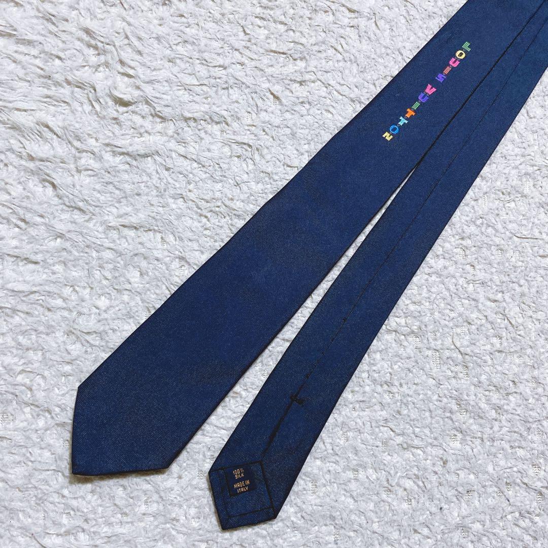 人気・完売品⭐️ルイヴィトン　ネクタイ　カラフル　ナロータイ　刺繍　シルク100%