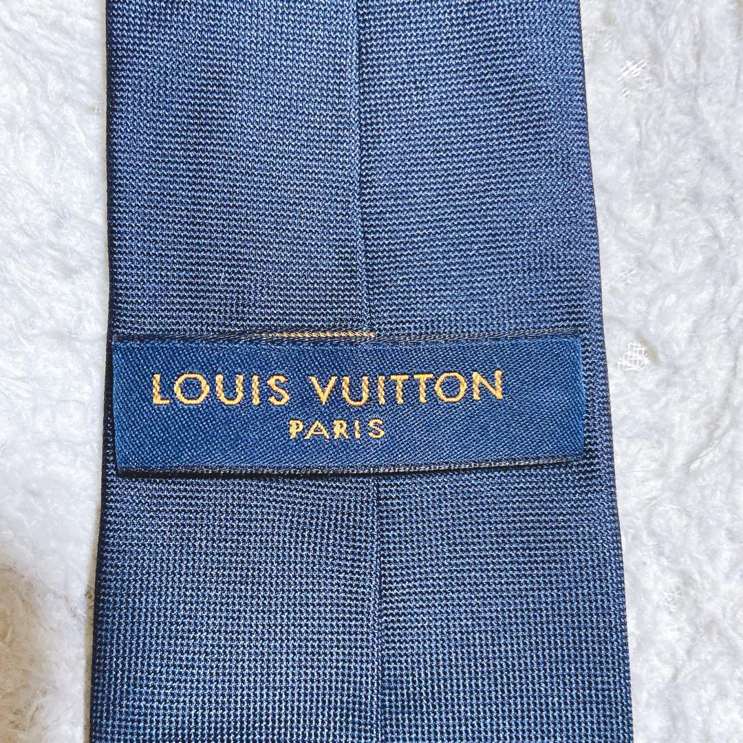 人気・完売品⭐️ルイヴィトン　ネクタイ　カラフル　ナロータイ　刺繍　シルク100%