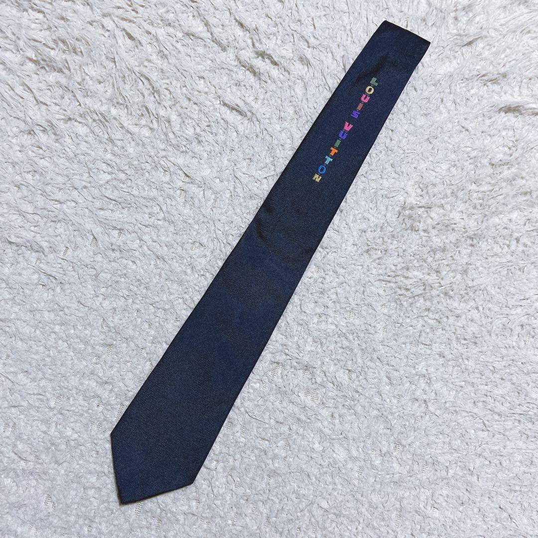 人気・完売品⭐️ルイヴィトン　ネクタイ　カラフル　ナロータイ　刺繍　シルク100%