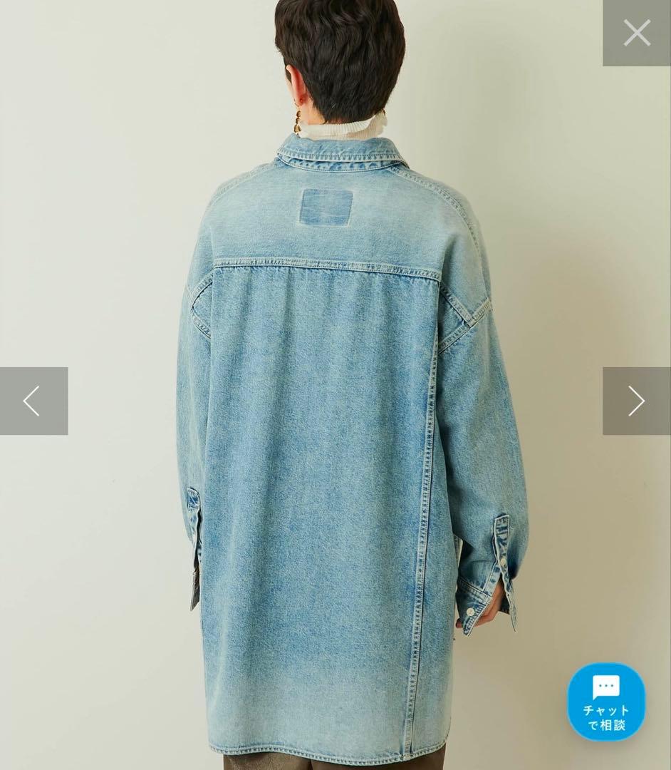 Whim Gazetteウィムガゼット/11ozケミカルデニムシャツワンピース