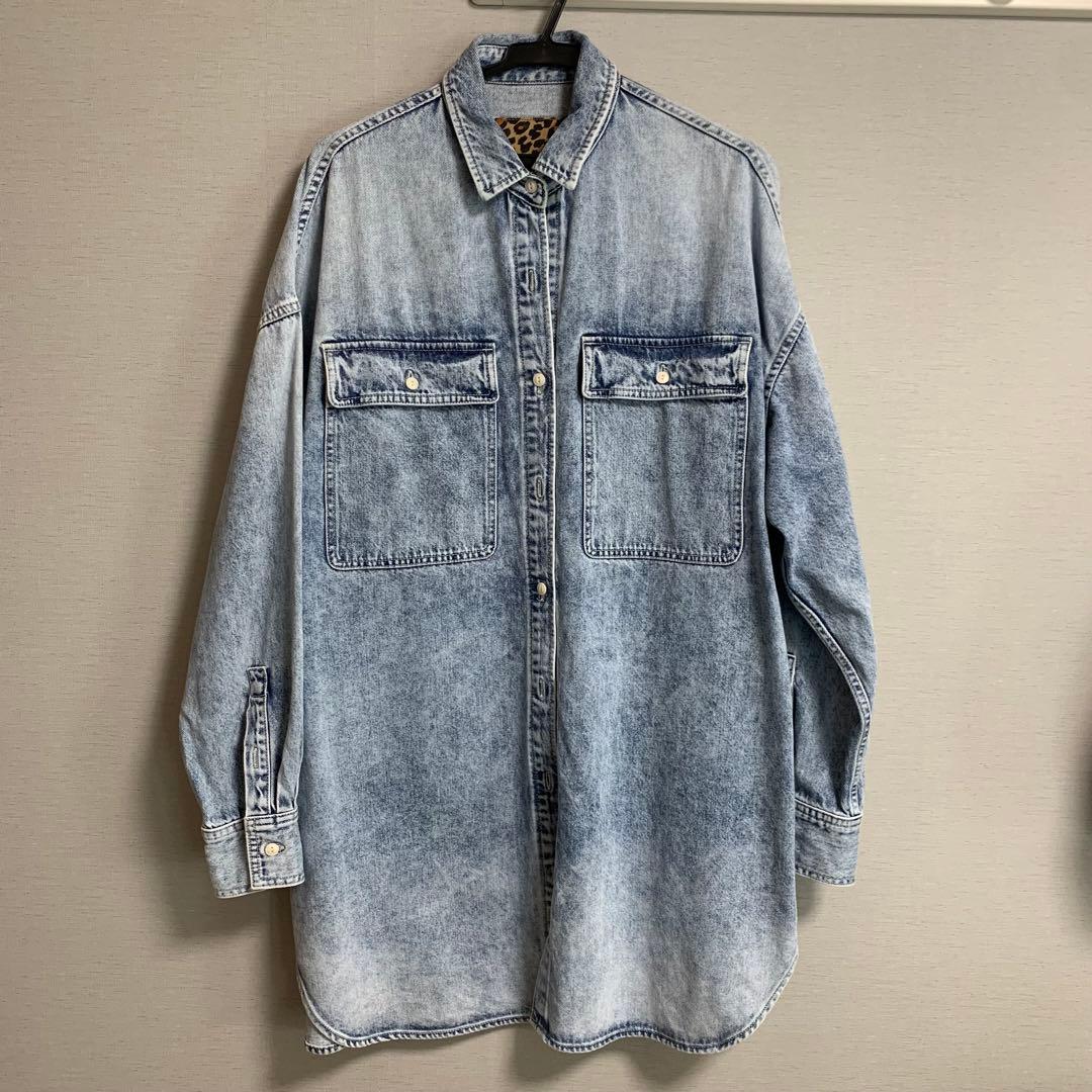 Whim Gazetteウィムガゼット/11ozケミカルデニムシャツワンピース