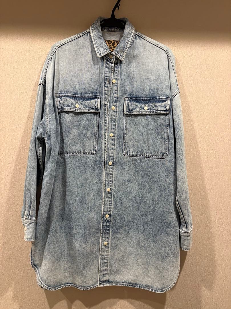 Whim Gazetteウィムガゼット/11ozケミカルデニムシャツワンピース