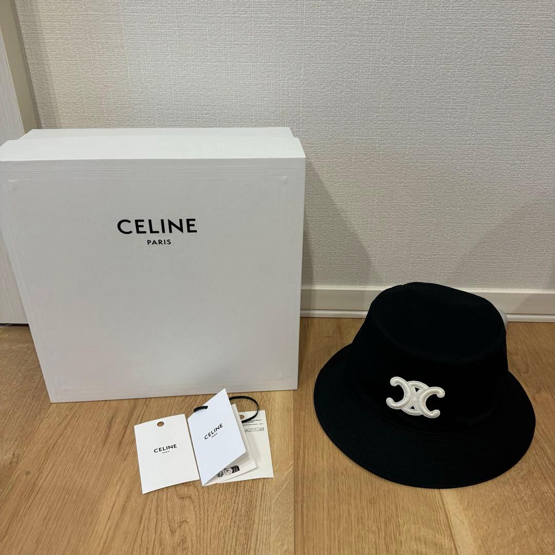 CELINEバケットハット 黒