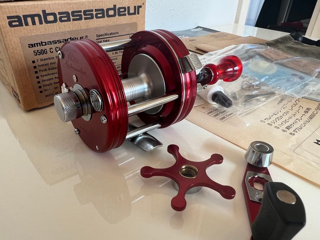 【未使用】アブガルシア アンバサダー 5500 C クラシック　レッド