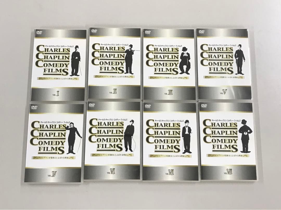 チャールズ・チャップリン　コメディーフィルムズ　8巻セット