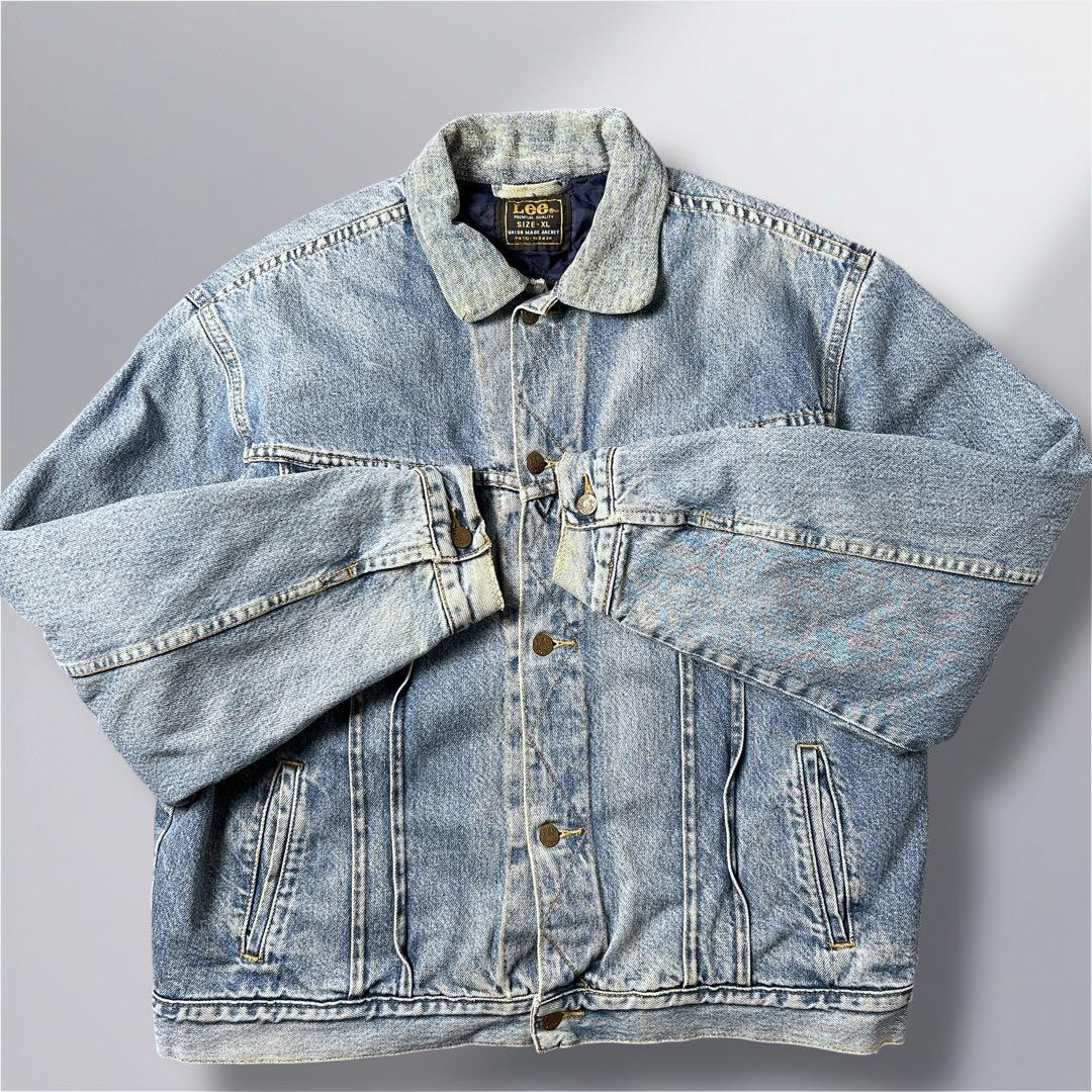 90s Lee 中綿入り デニムジャケット ライナージャケット XLユーロ古着