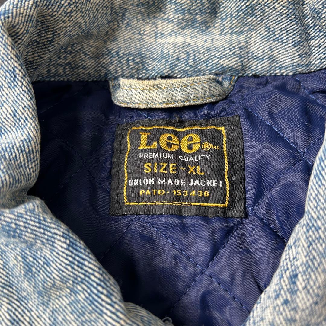 90s Lee 中綿入り デニムジャケット ライナージャケット XLユーロ古着