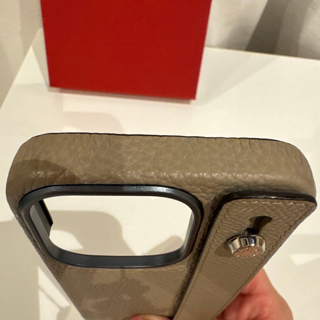 【正規品】BONAVENTURA ベージュ iPhoneケース 15pro用