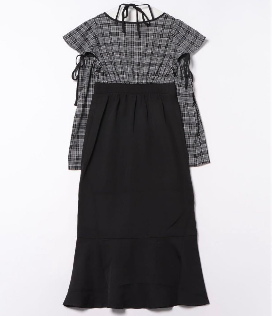 長袖フレアマーメイドワンピース 新品未使用