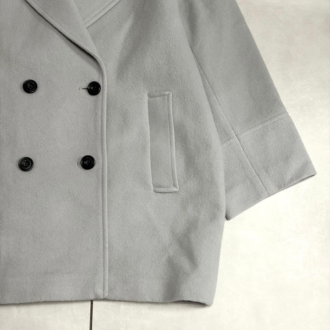 美品✨ナチュラルビューティー　2024　ダブルブレストフォルムミドルコート　M