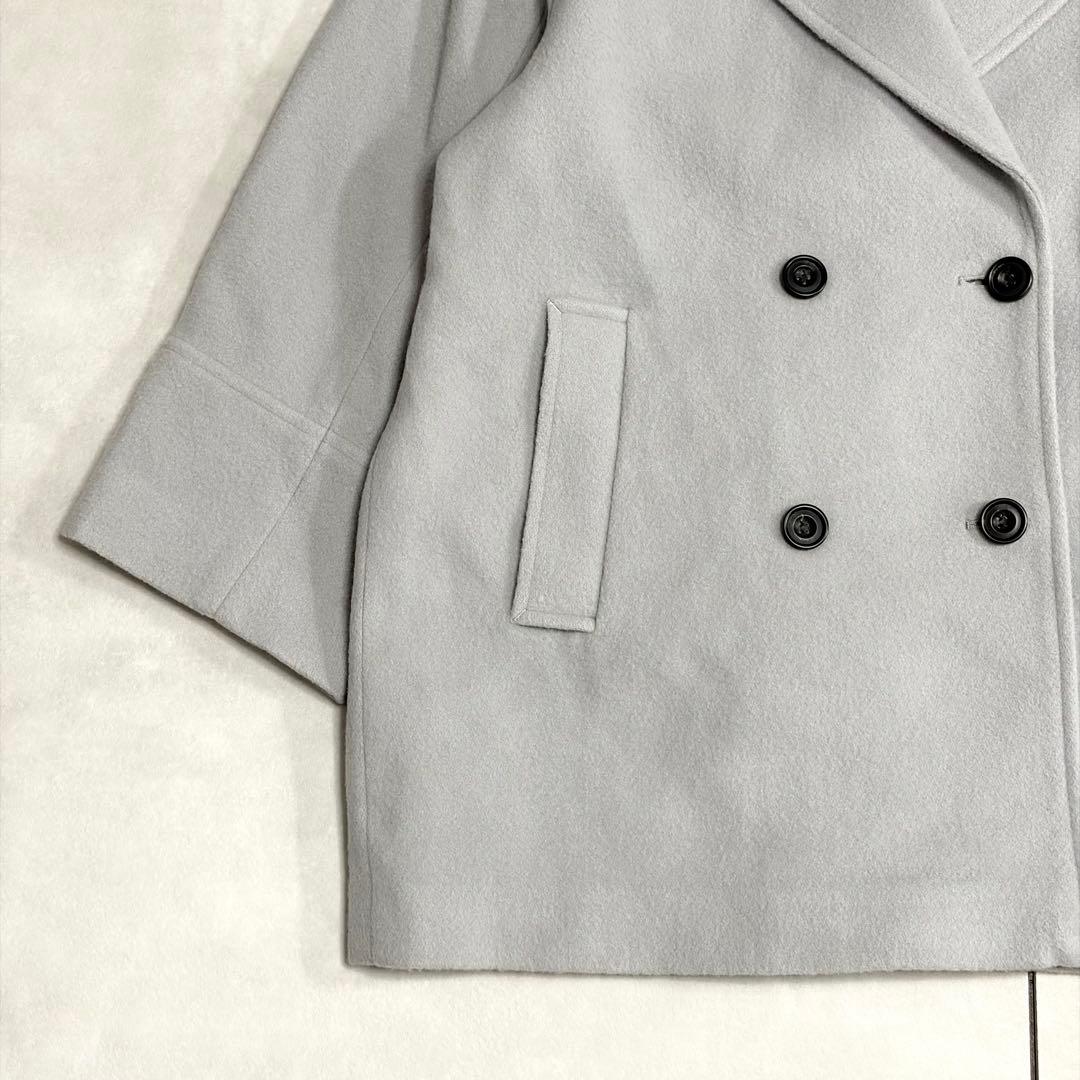 美品✨ナチュラルビューティー　2024　ダブルブレストフォルムミドルコート　M