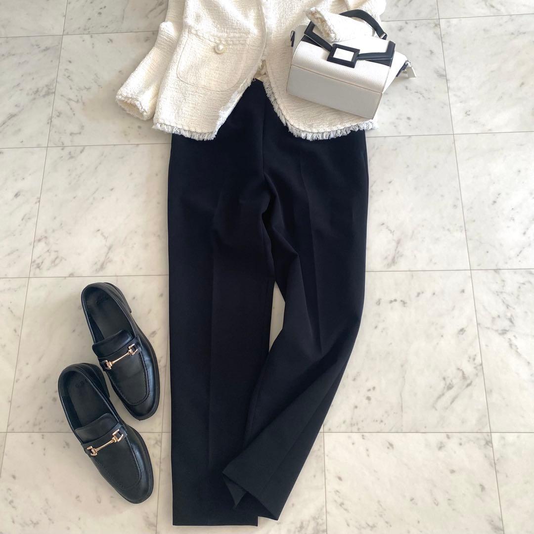 極美品 アドーア ADORE 2WAYダブルクロスパンツ ブラック 38