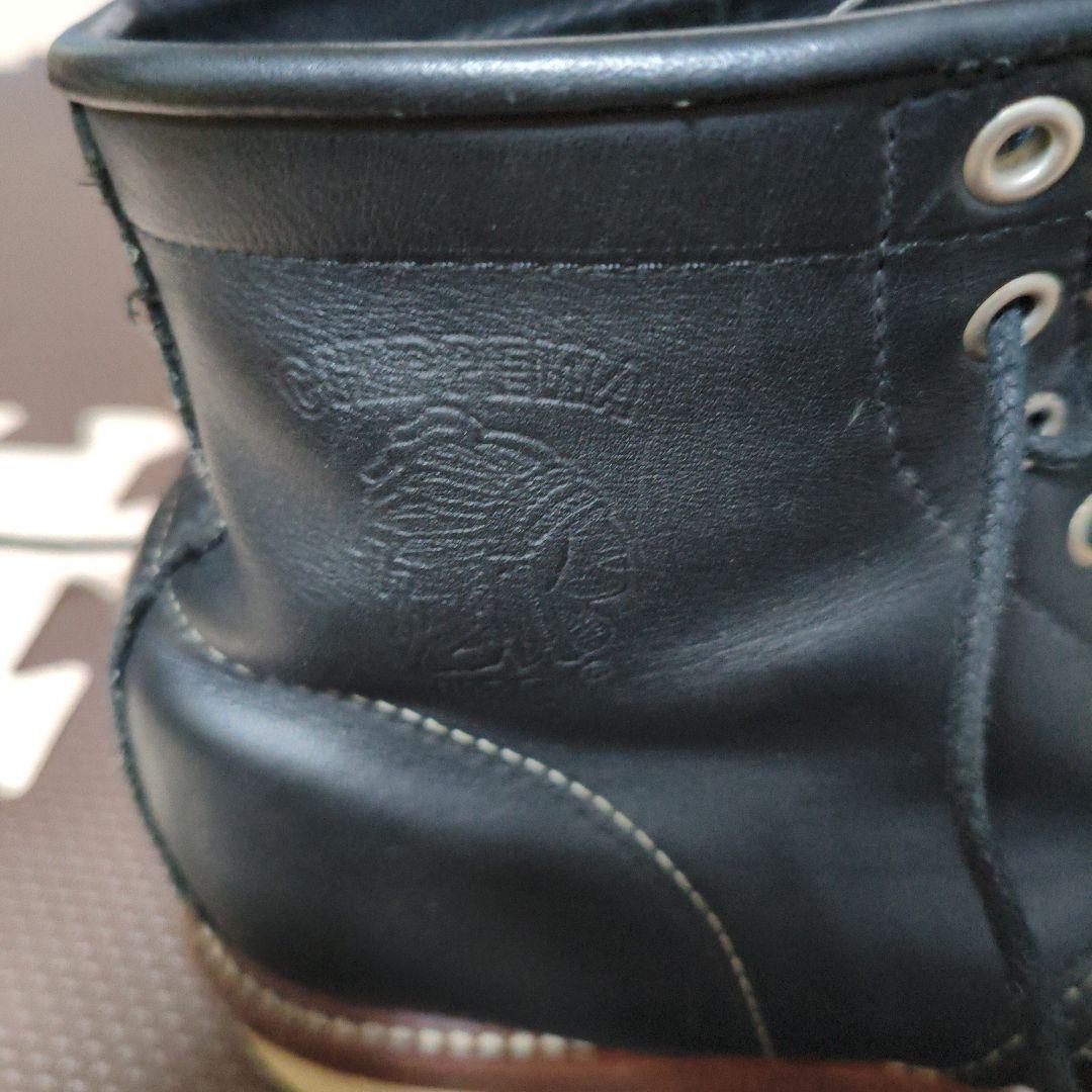 chippewa チペワ ブラックブーツ　ビブラムソール　7E　シューレース付き
