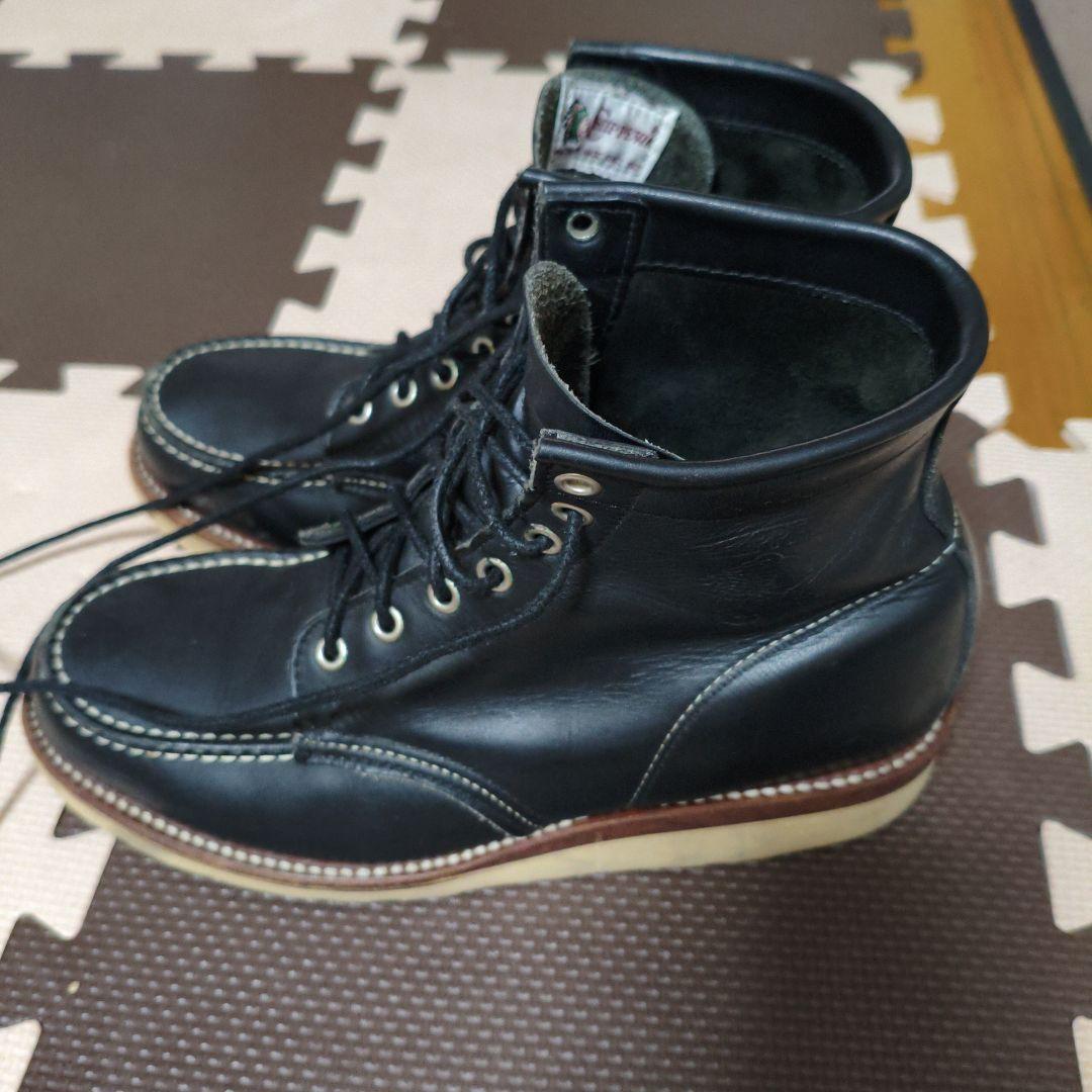 chippewa チペワ ブラックブーツ　ビブラムソール　7E　シューレース付き