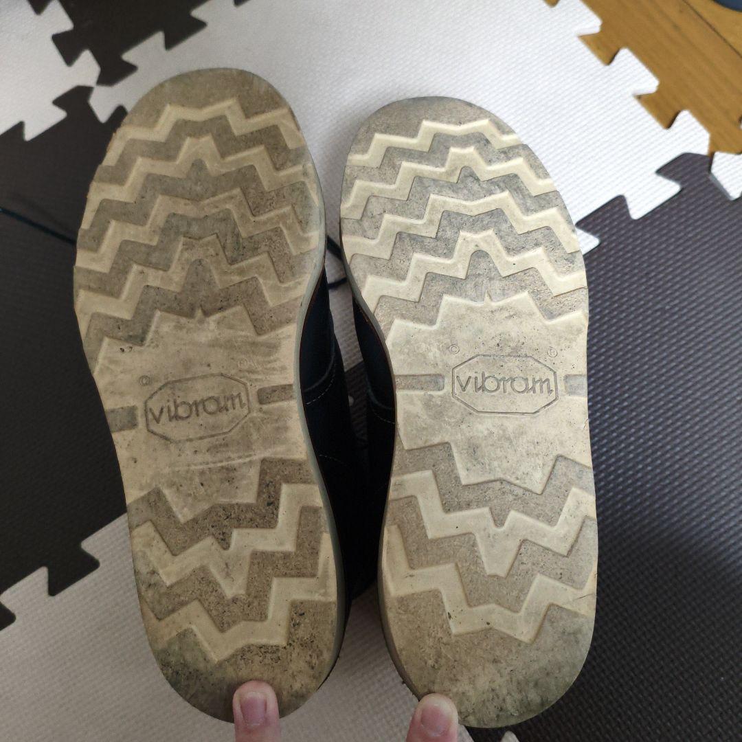 chippewa チペワ ブラックブーツ　ビブラムソール　7E　シューレース付き