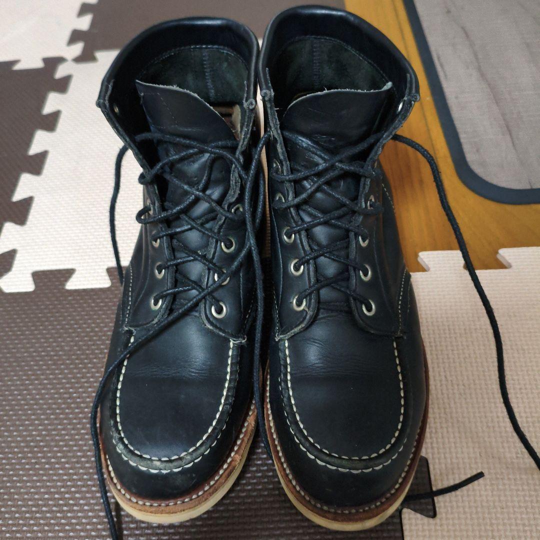 chippewa チペワ ブラックブーツ　ビブラムソール　7E　シューレース付き