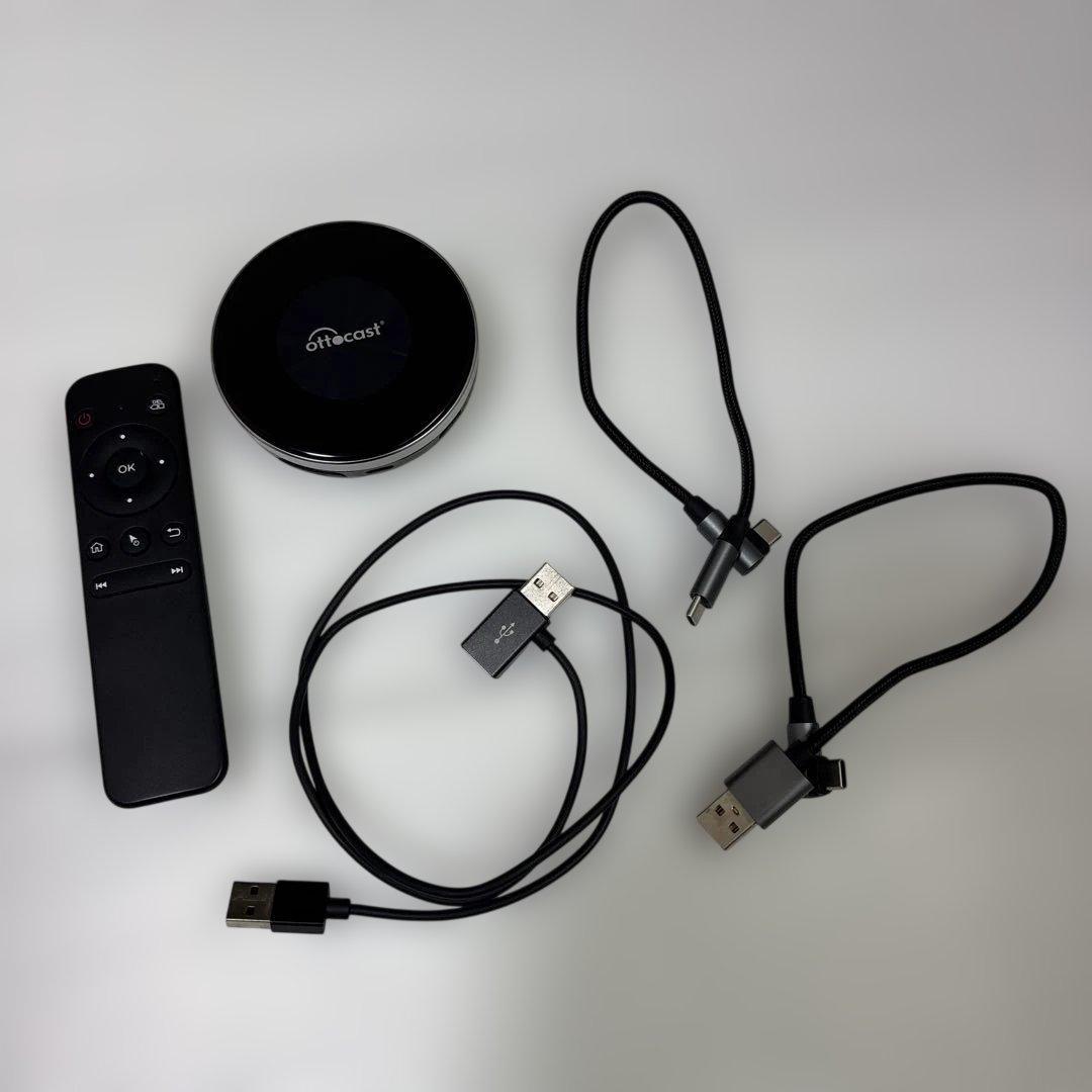 【2度のみ使用】オットキャスト Ottocast P3＆リモコン付き